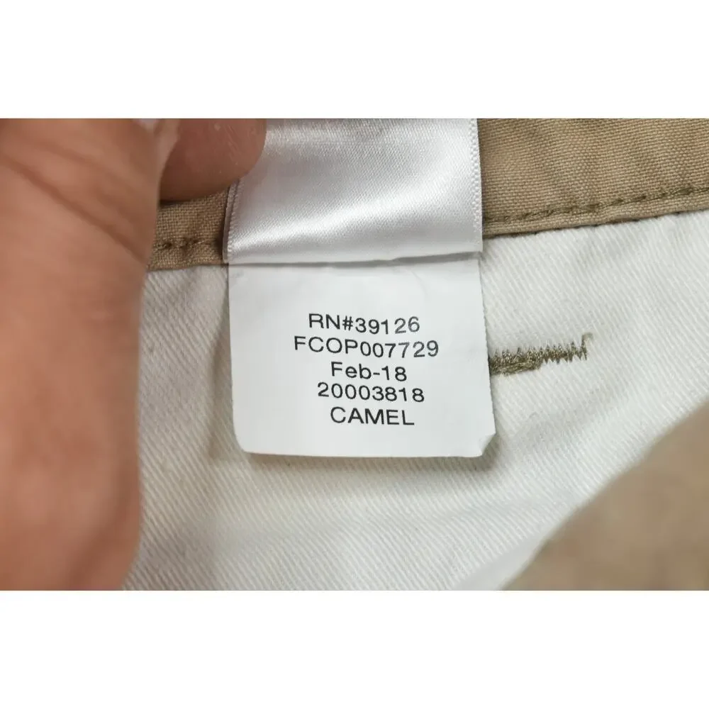 FILSON Dry Shelter Cloth Chino Shorts Mens 36 Camel Beige Cotton Regular Fit